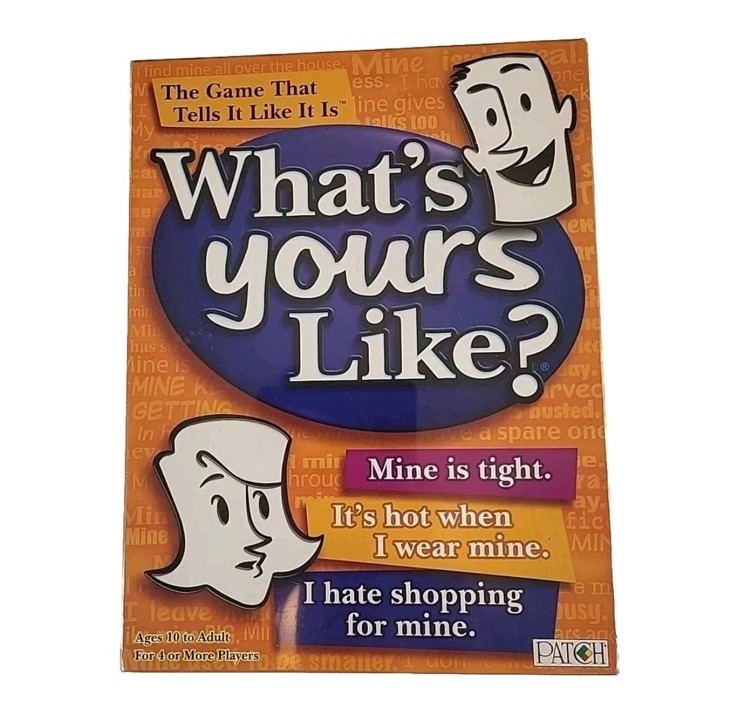 What’s Yours Like? Family Party Board Game Funny 2007 – BRAND NEW & SEALED