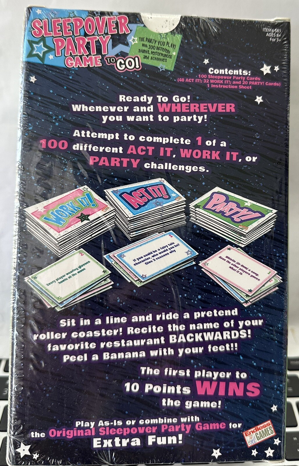 Sleepover Party Game To Go! Fun Girls Night Game with 100 Activities! NEW