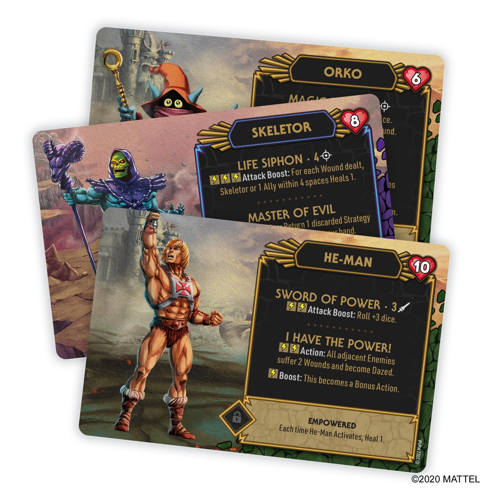 OPEN BOX CMON Masters of the Universe Clash for Eternia Board Game 1-5 Players