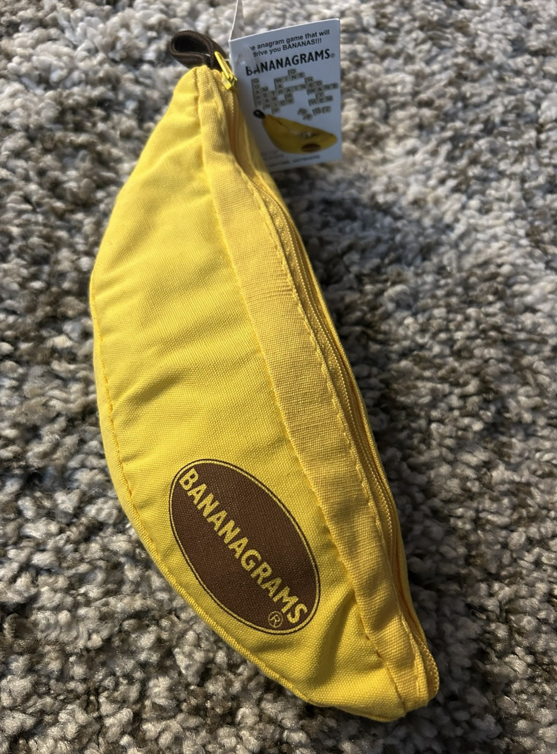 NEW Bananagrams Classic Word Tile Game – Fast-Paced Family Fun in Banana Pouch