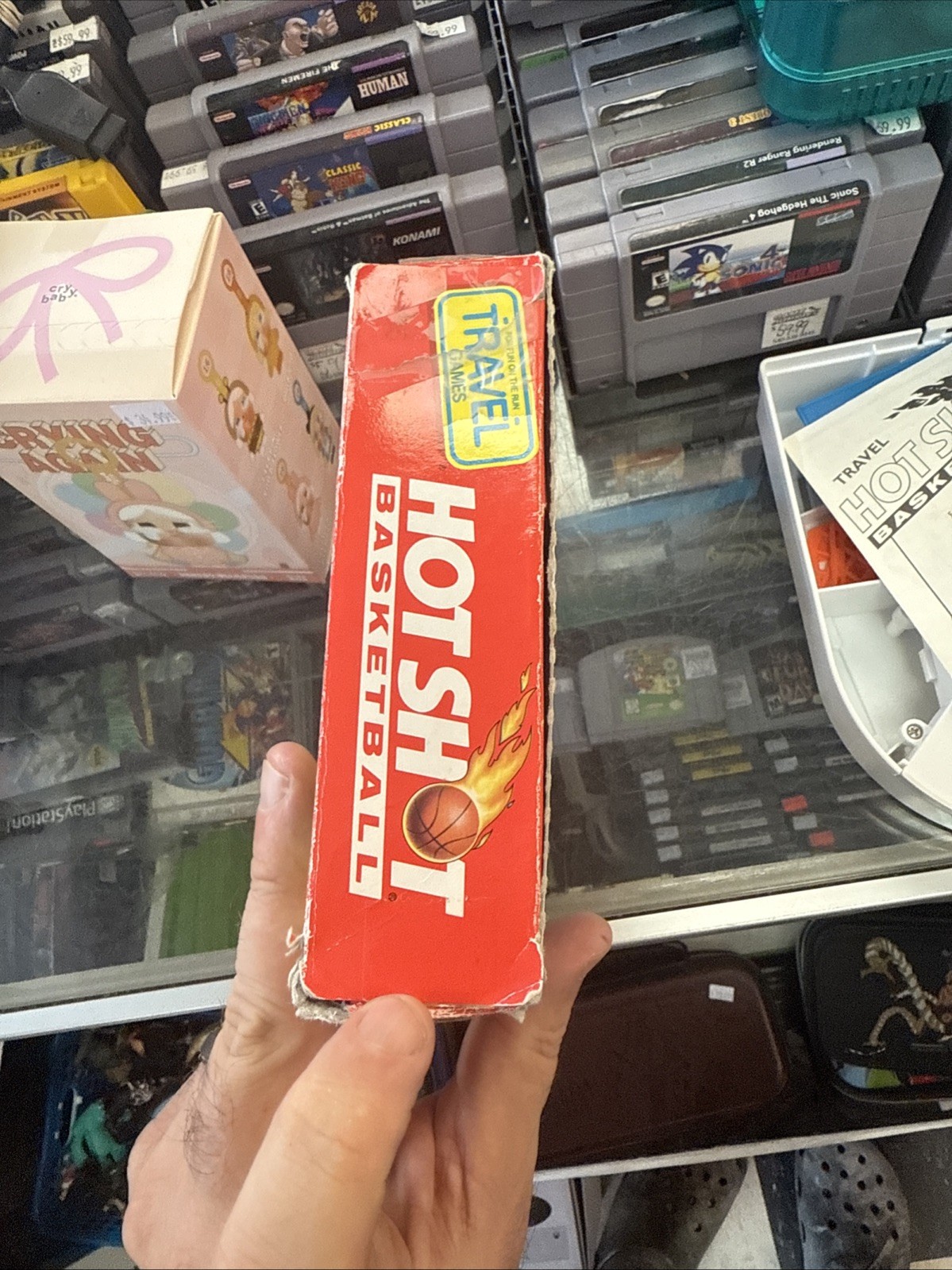 Vintage 1992 Milton Bradley Travel Hot Shot Basketball Game w/ Box – Works!