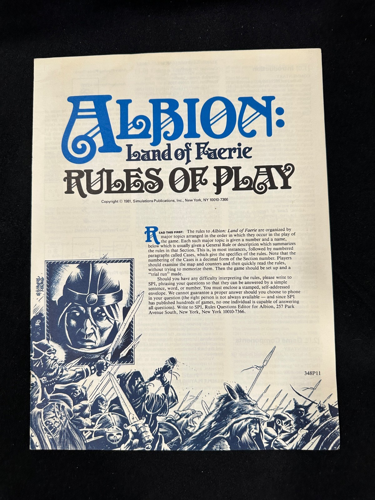 SPI ARES #11 – ALBION – Land of Faerie – Adventure Game