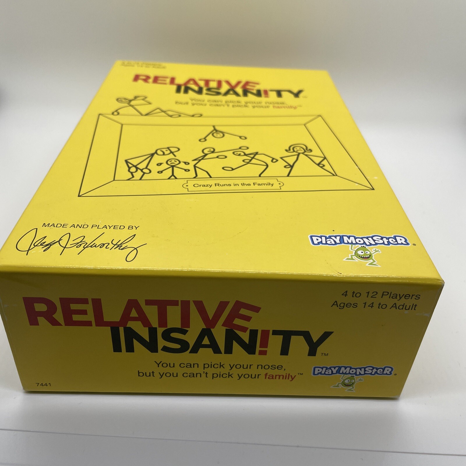 Relative Insanity Board Card Game Fun Family Nights 14 Years & Up Unisex Used