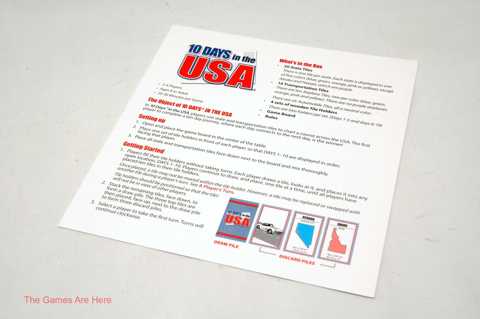 10 Days in the USA – Out of the Box 2013 COMPLETE w New Parts