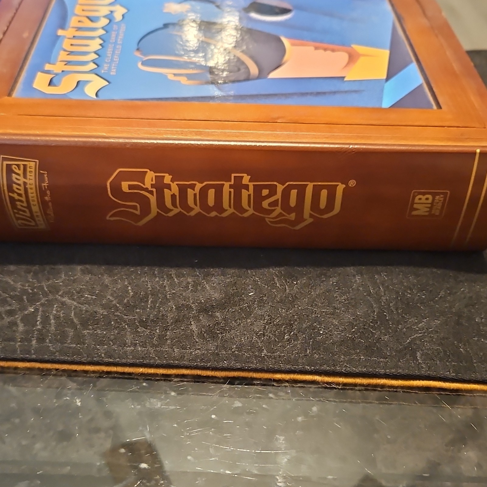 Milton Bradley Stratego Board Game Vintage Collection Wooden Box w/ Trays