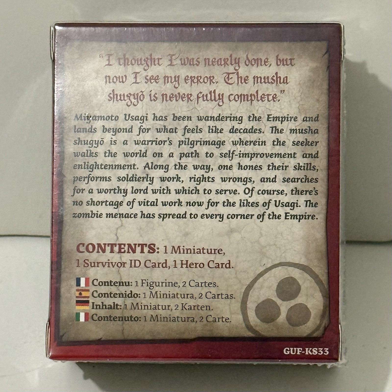 Zombicide White Death Miyamoto Usagi Yojimbo Kickstarter Exclusive Survivor NIB
