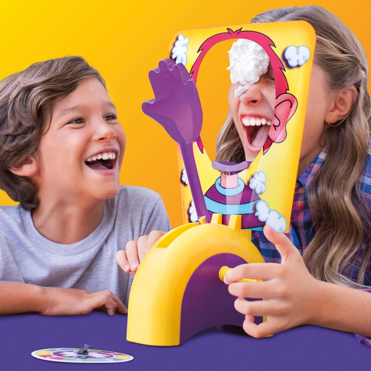 Pie Face Game | Whipped Cream Family Board Game for Kids | Ages 5 and up | for 2