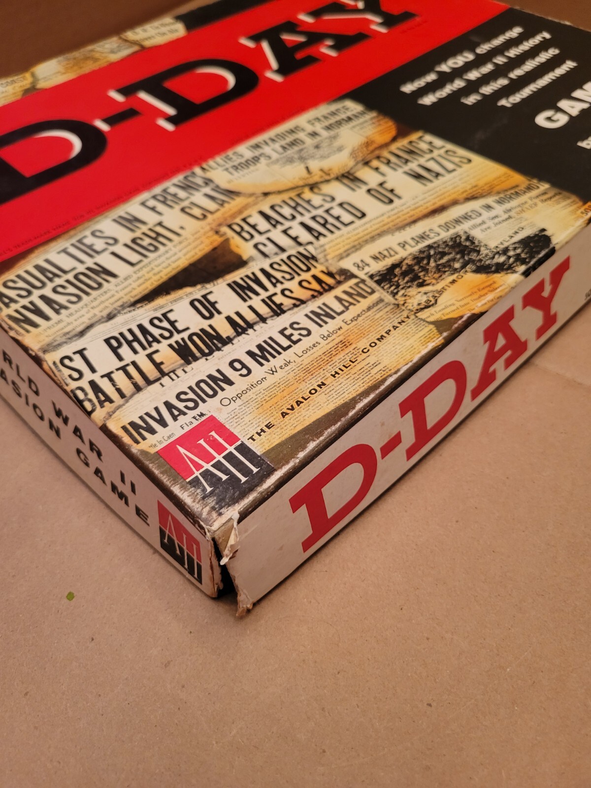 1961 Avalon Hill D-Day 508 World War II Board Game Realistic Tournament Complete