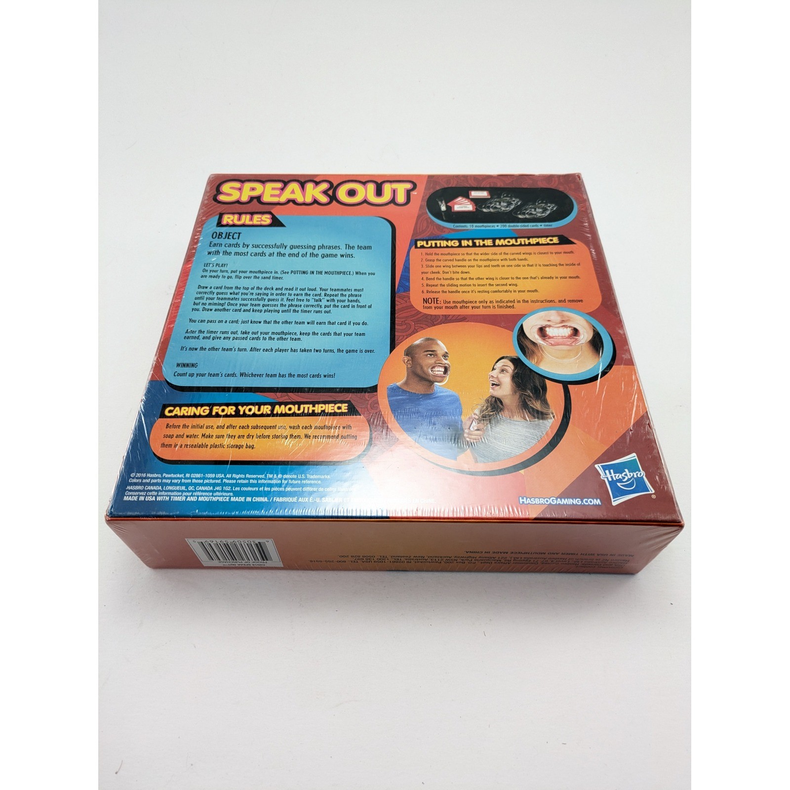 Unisex Hasbro Gaming Speak Out Orange Mouthpiece Challenge Game C2018 One Size