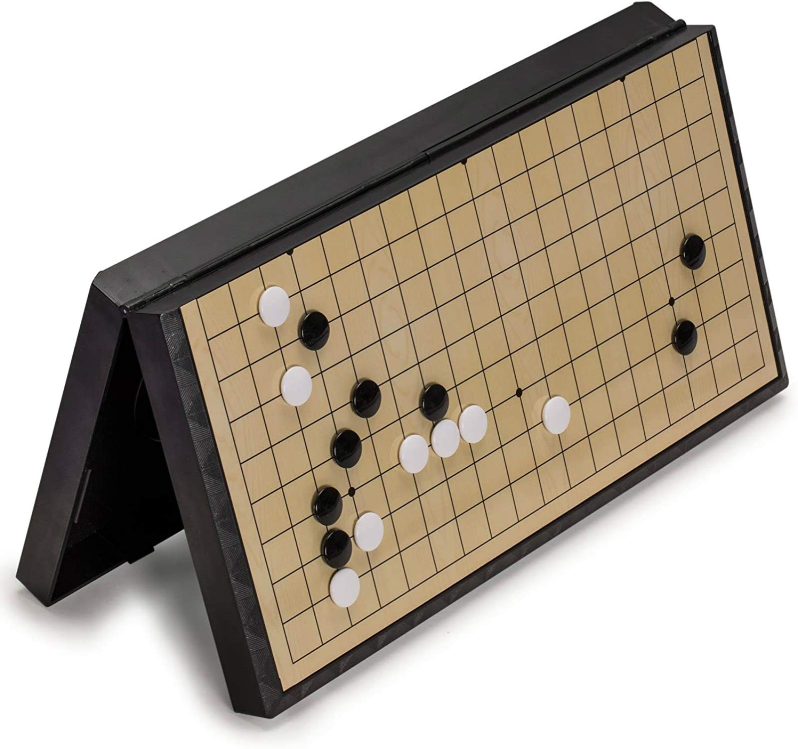 Medium Magnetic 19×19 Go Game Set Board 11 with Single Convex Stones