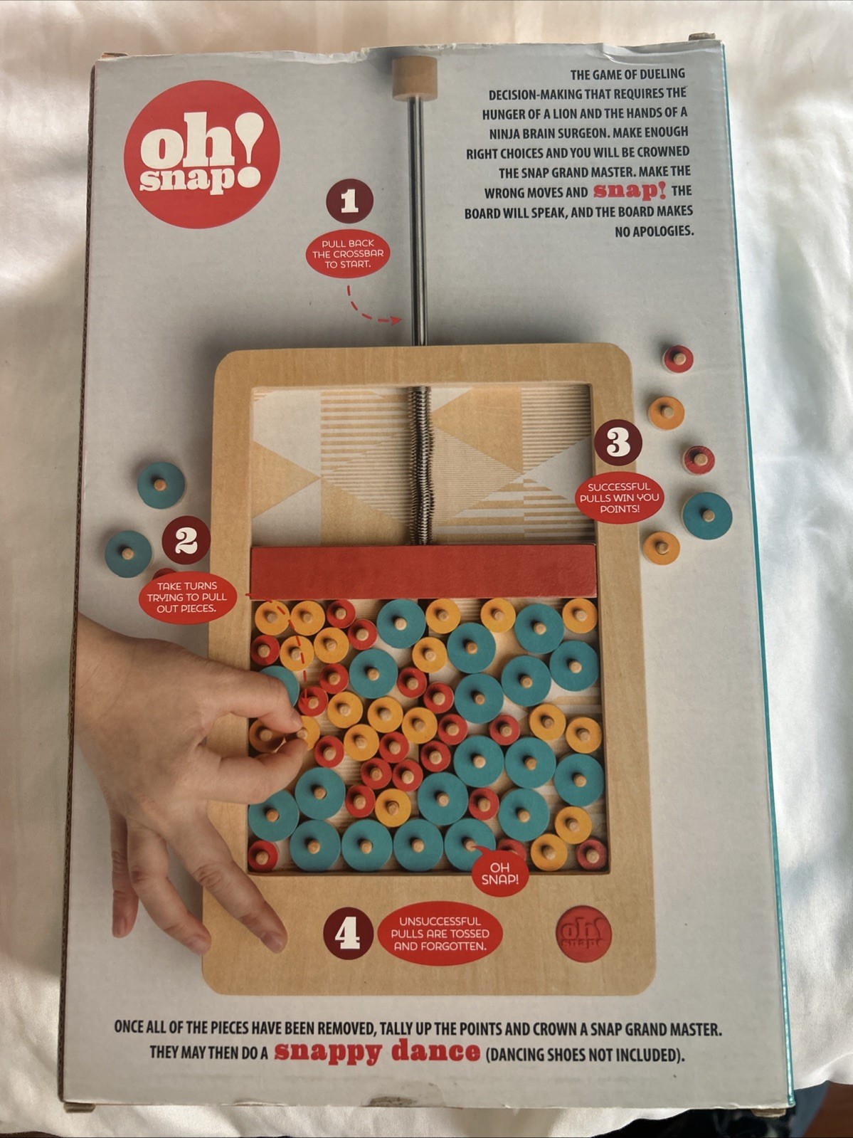 Oh Snap Game One Slip And It’s… Wooden Dexterity Marble Brain Workshop NEW A+