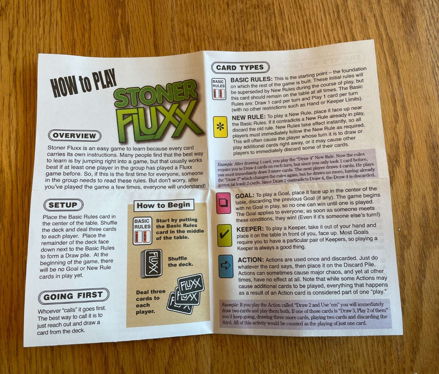 STONER FLUXX Adult Card Game Gather Your Friends It’s Party Time! 100% Complete!