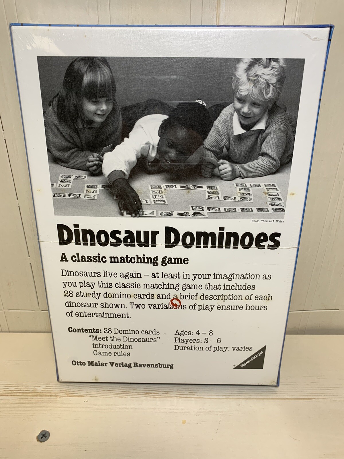 VINTAGE Ravensburger Dinosaur Dominoes Matching Tile Game 1988 New/sealed