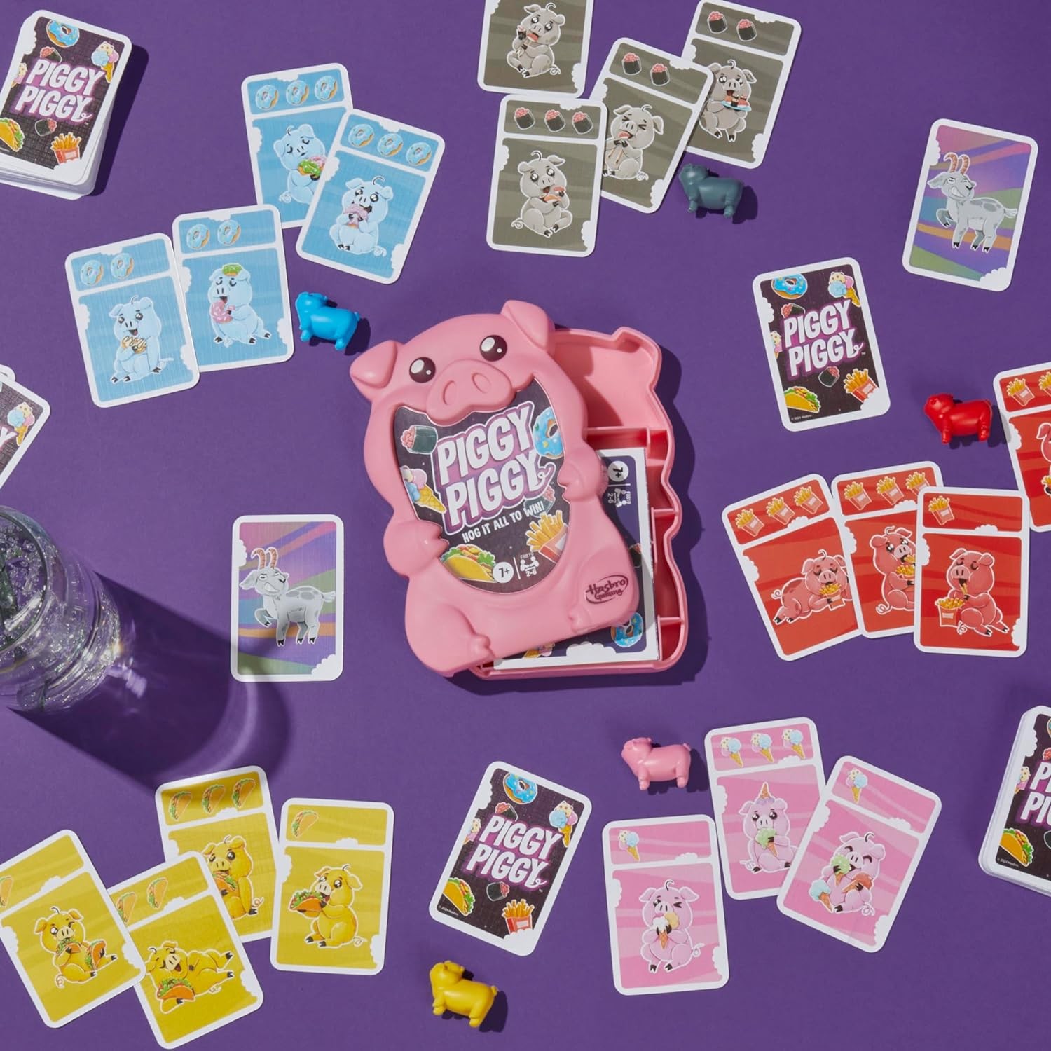 Piggy Piggy Card Game – Fast Family Party Game for Kids & Adults, Ages 7+
