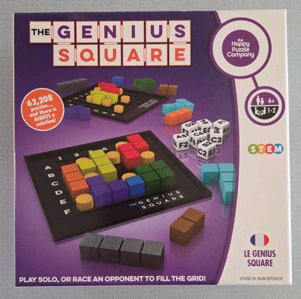 The Genius Square Game SmartGames STEM Puzzle Excellent Complete Condition