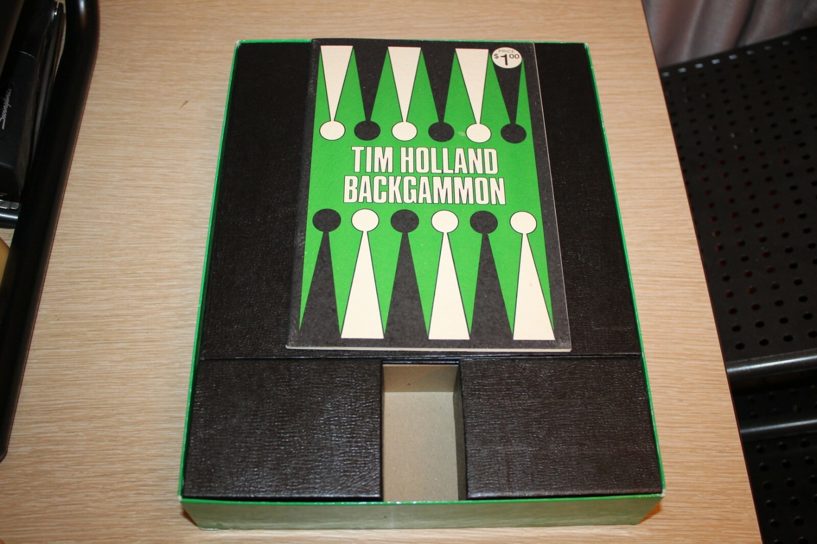 Vintage 1973 REISS Backgammon Game #751 Wood Chips Complete In Box