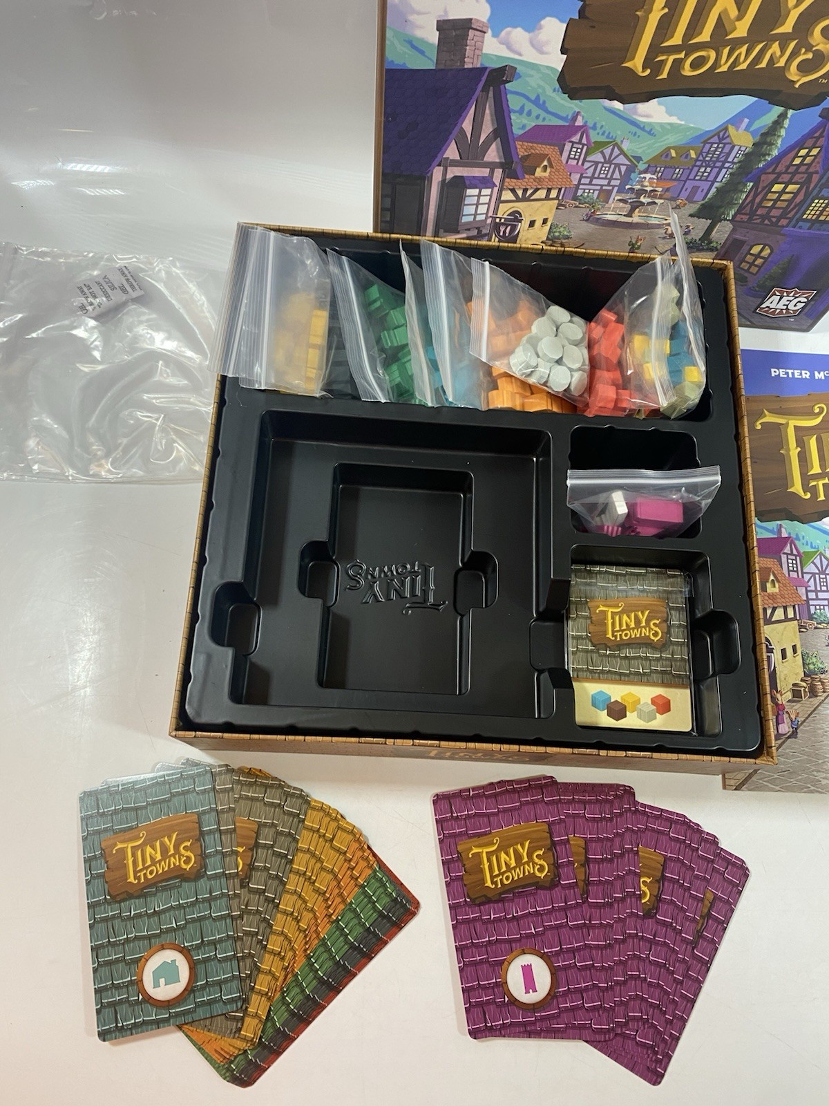TINY TOWNS Board Game City-Building Strategy 100% COMPLETE 2019 Peter McPherson