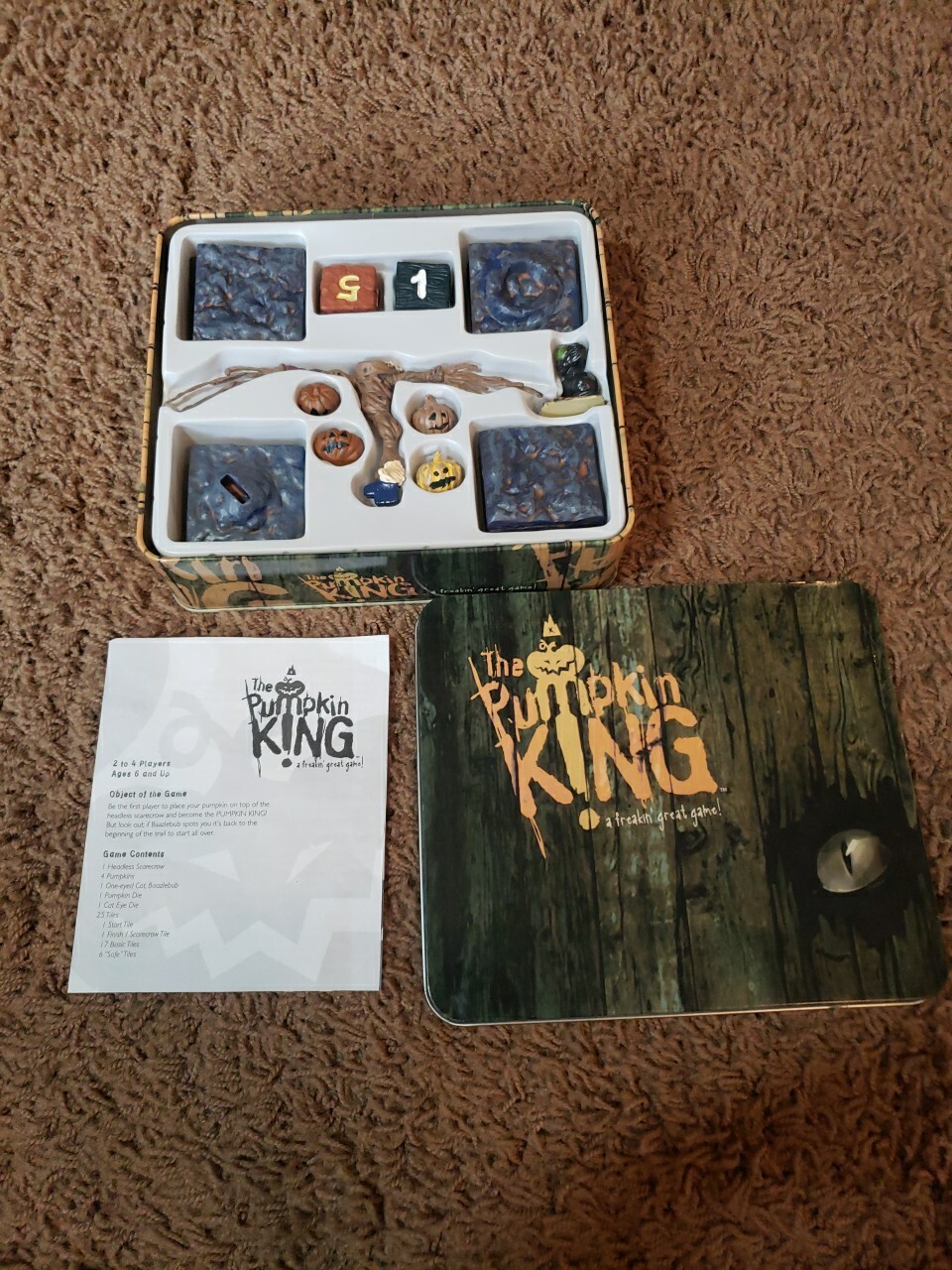 Nightmare Before Christmas The Pumpkin King Game by Sababa Toys Complete
