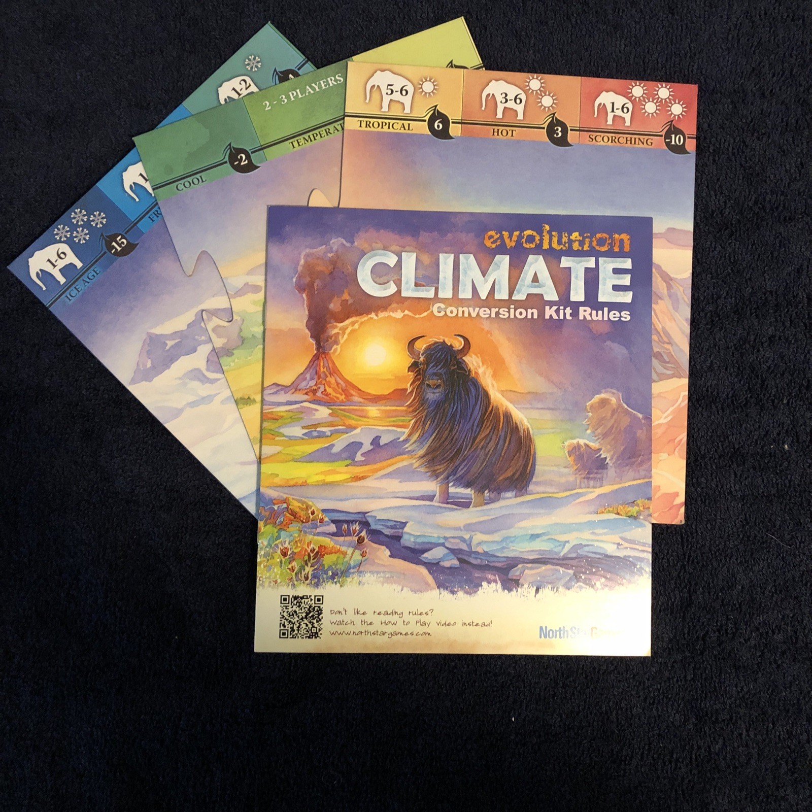 Evolution Board Game + Climate Conversion Kit North Star Games Animals