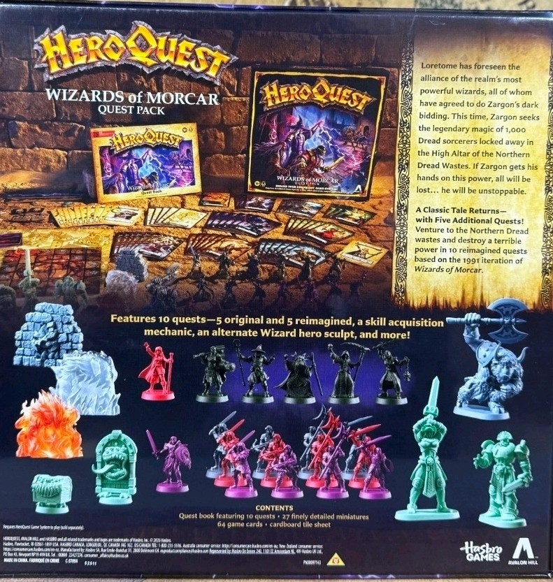 Heroquest Wizards Of Morcar – USA Based, In Hand, Rare, Ready To Ship, Sealed!!!