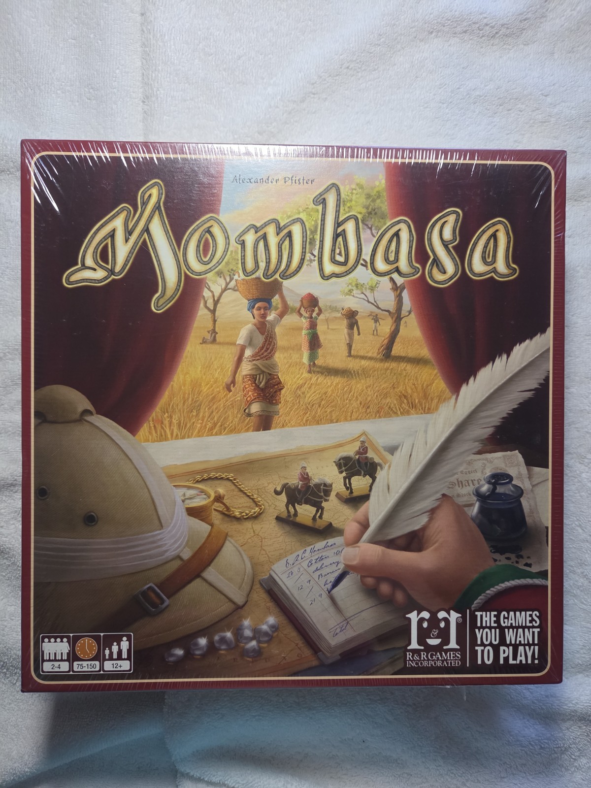 Mombasa Game R&R Games Alexander Pfister 100% Complete 2015 Made Germany SLEEVED