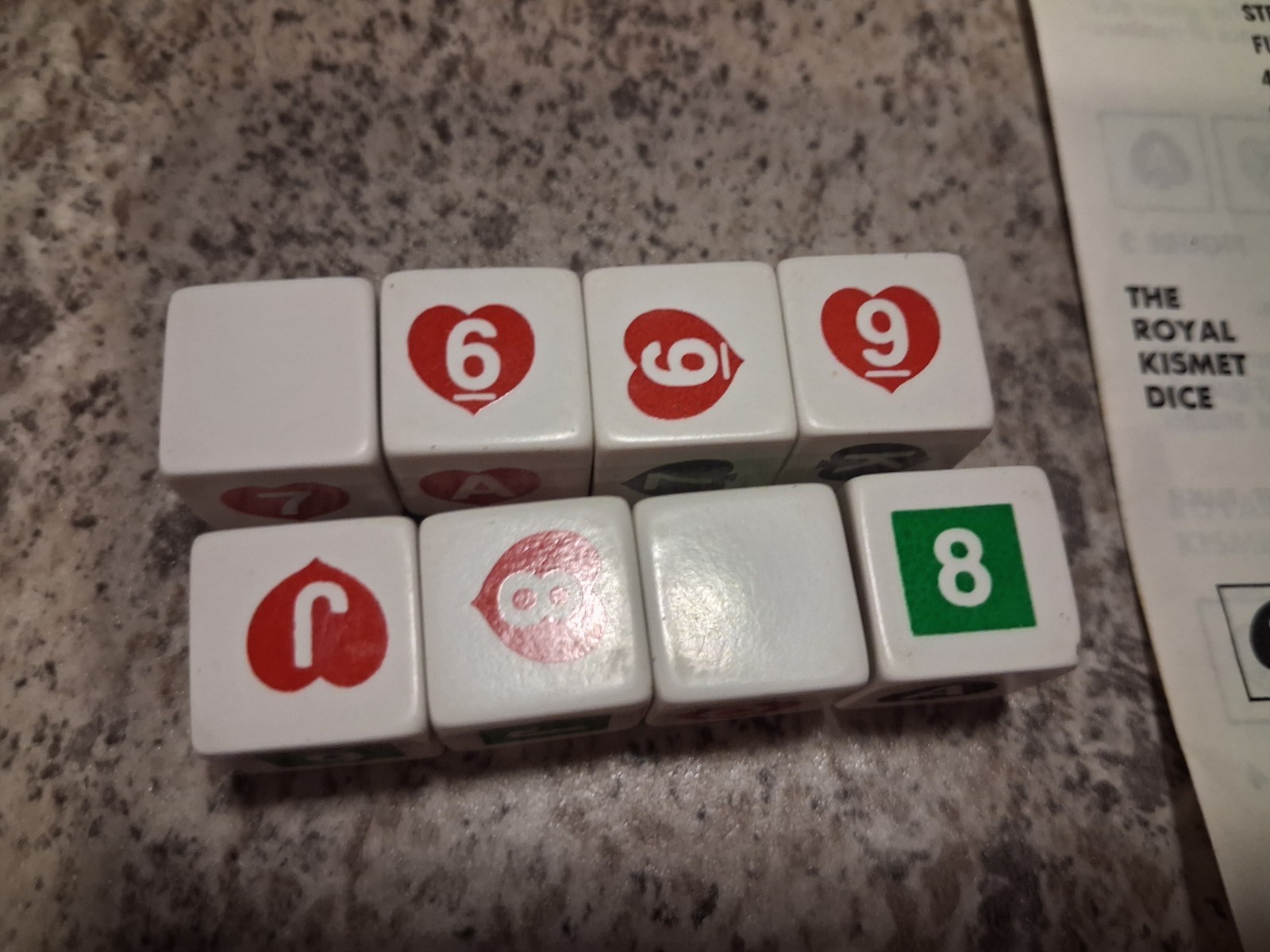 Vintage 1974 Lakeside’s Royal Kismet Poker Dice Family Game Complete RARE