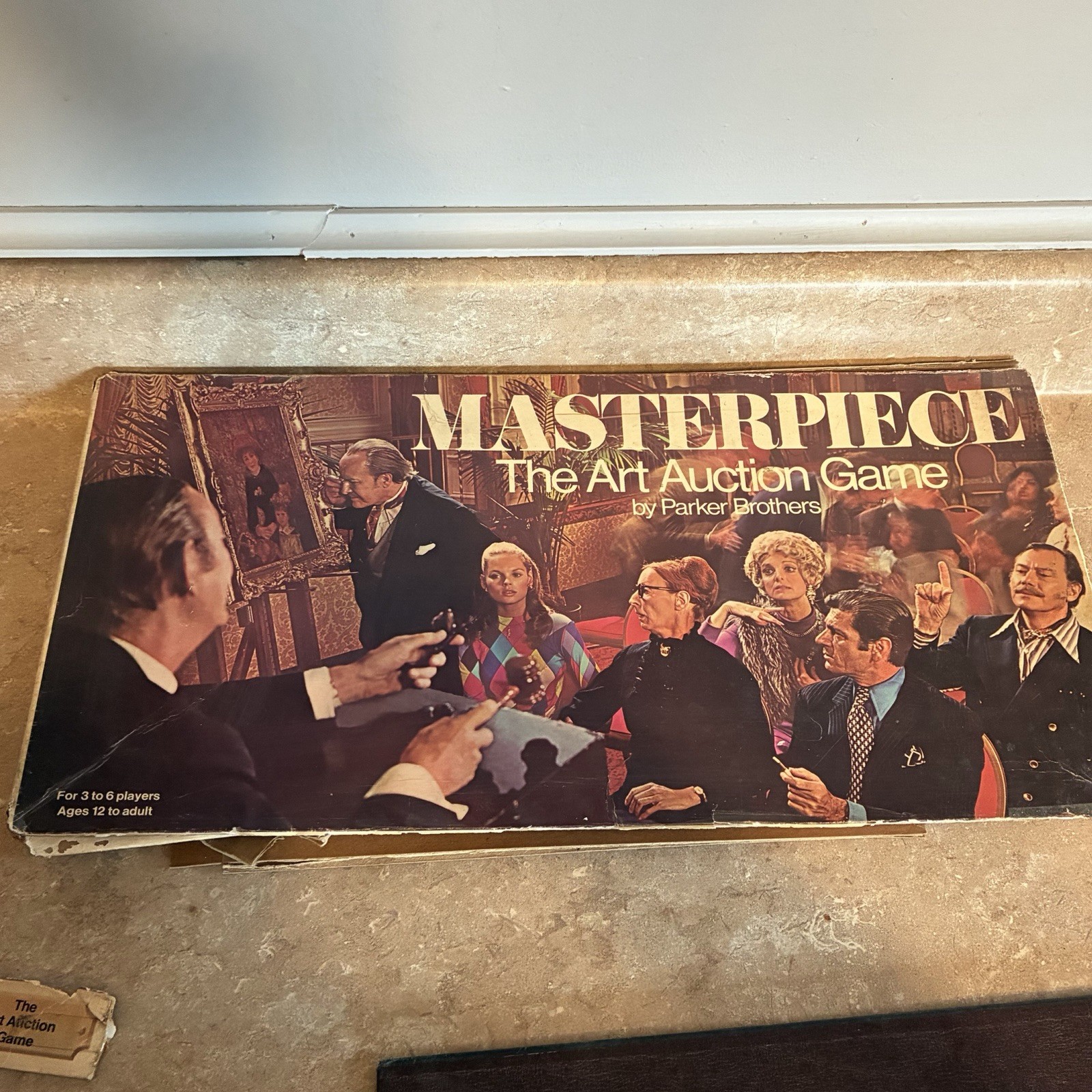 1970 Parker Brothers Masterpiece Art Auction Game Missing 1 Pawn Read
