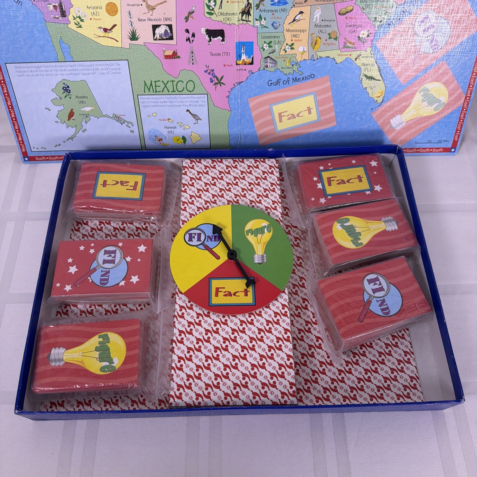 Great States Board Game International Plaything 1999 Geography Complete Vintage
