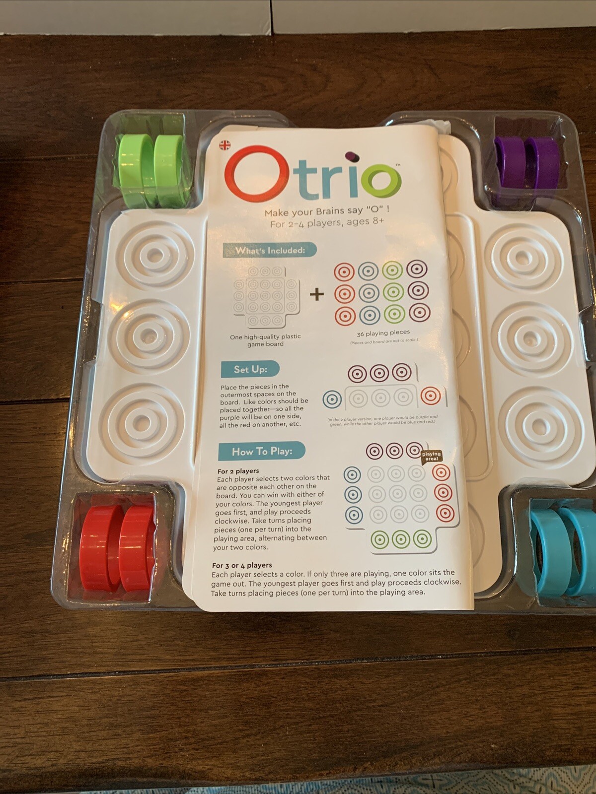 Otrio – Strategy Game Board Unused by Marbles Brain Workshop Complete Game