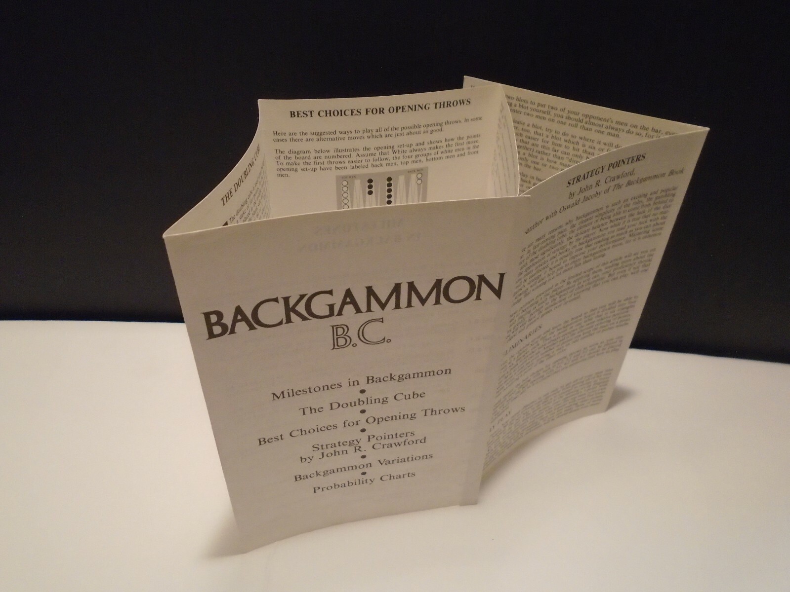 Vintage Reiss Backgammon B.C. Game 1973 Complete