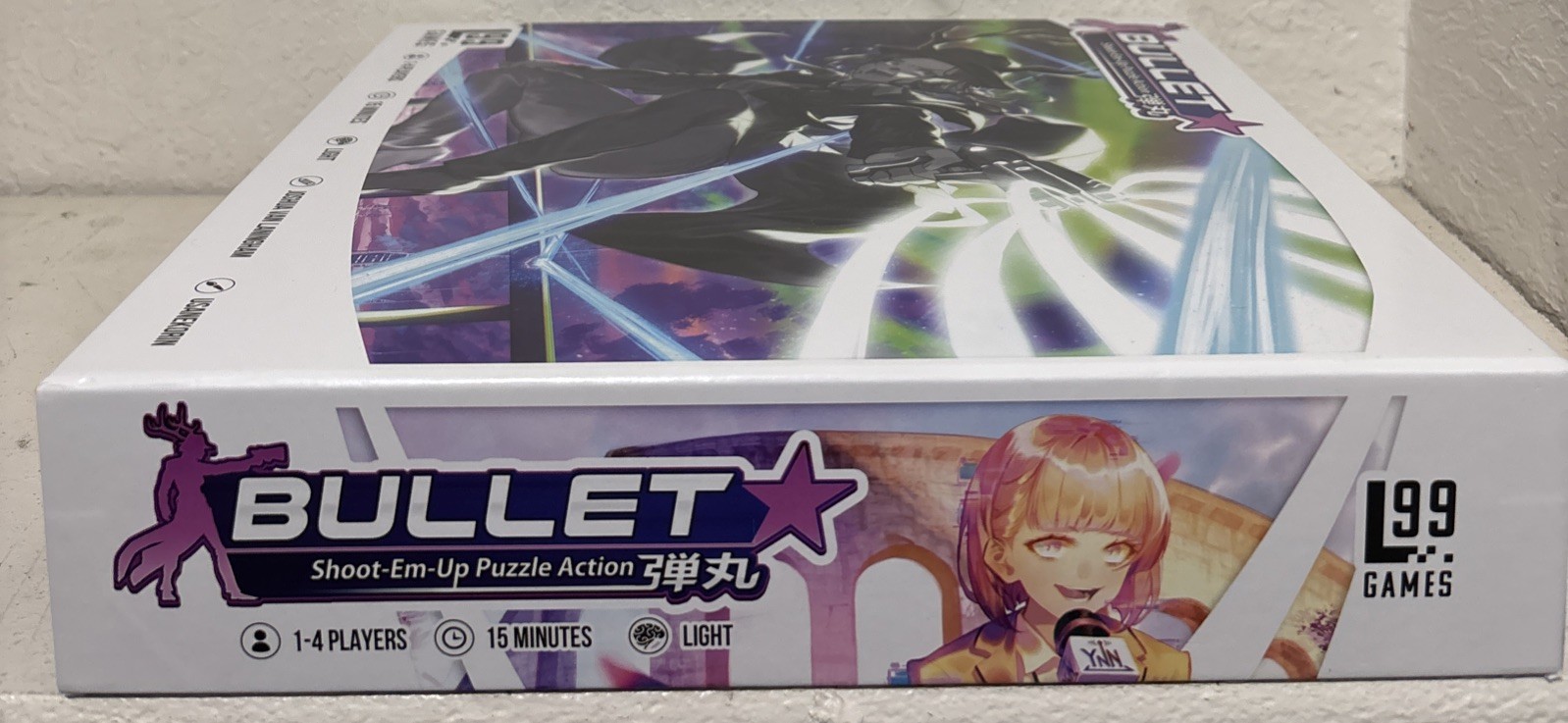 Level 99 Bullet Star Board Game box open, unpunched and unplayed