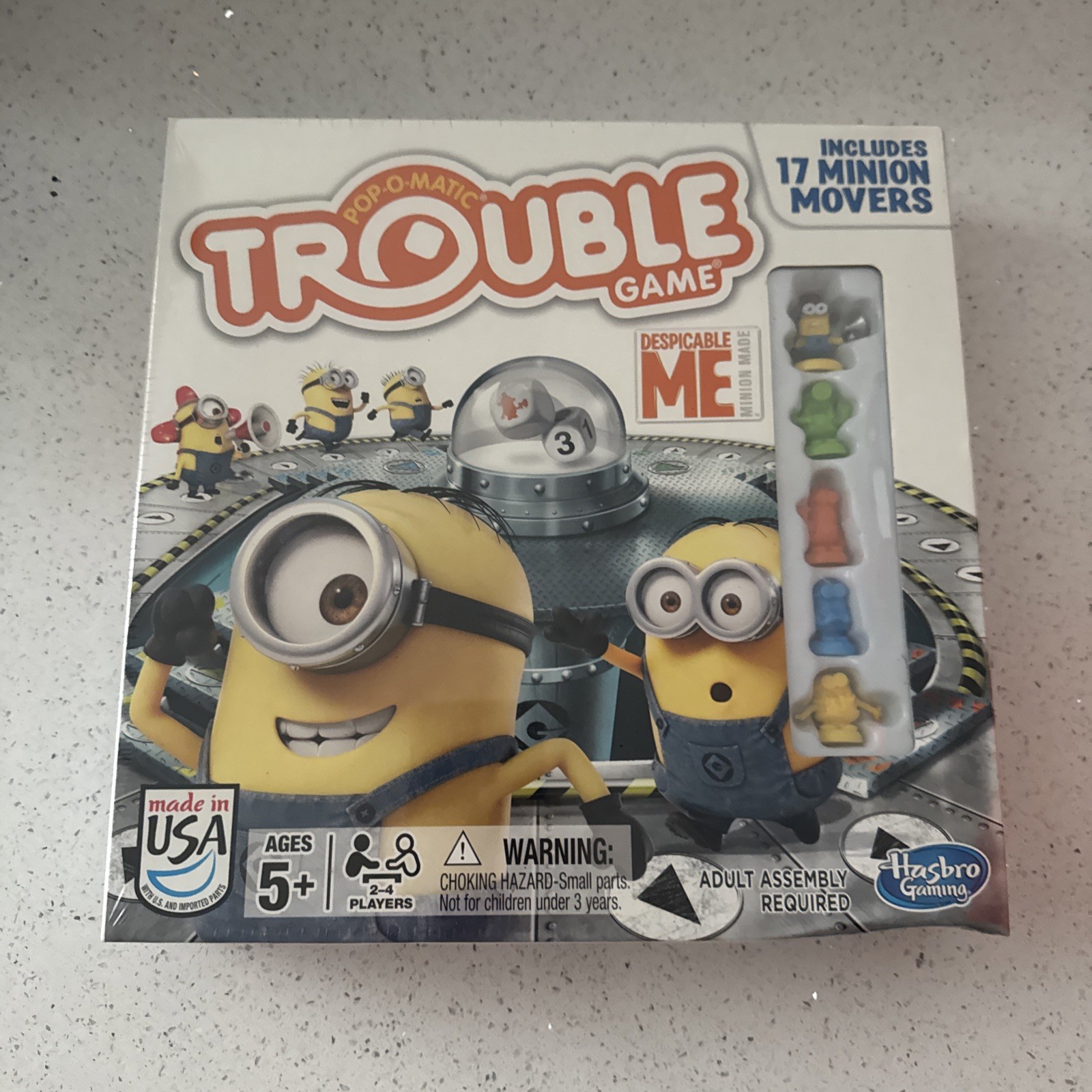 Trouble Game Despicable Me Minion Edition 2014 Hasbro Game Pop-O-Matic Complete
