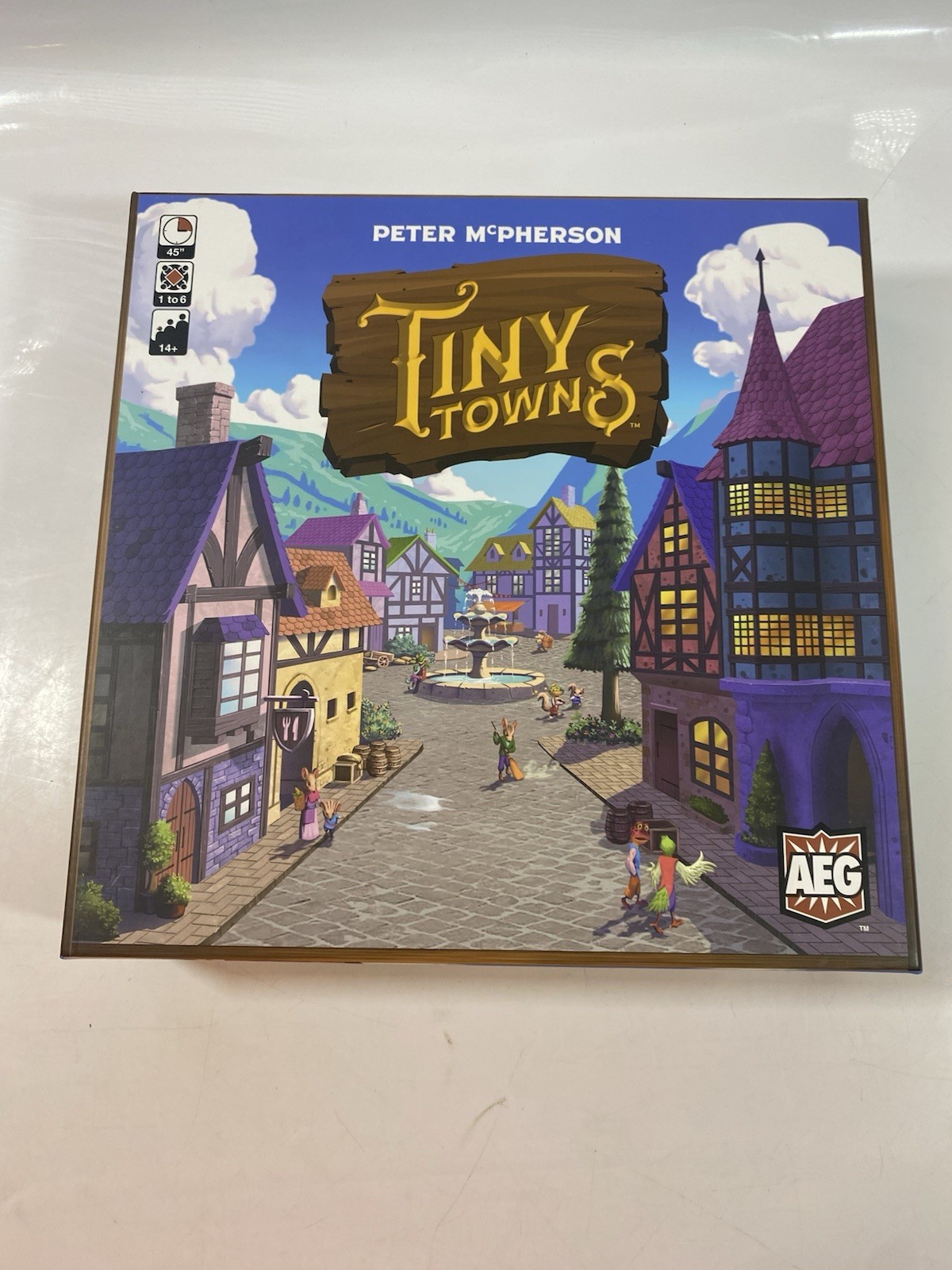TINY TOWNS Board Game City-Building Strategy 100% COMPLETE 2019 Peter McPherson
