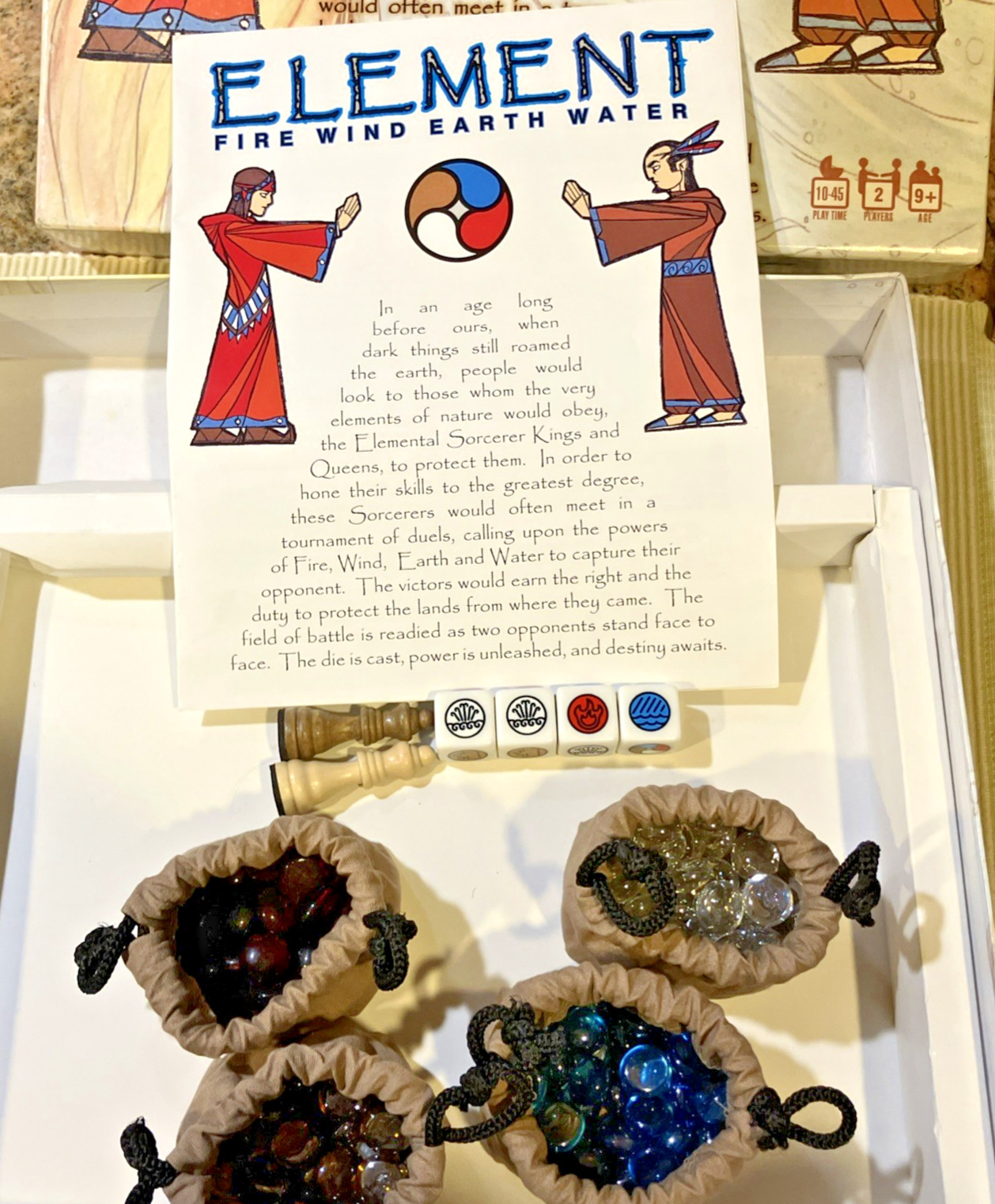 Element: Fire, Wind, Earth, Water (Board Game, 2008) Mind Twister