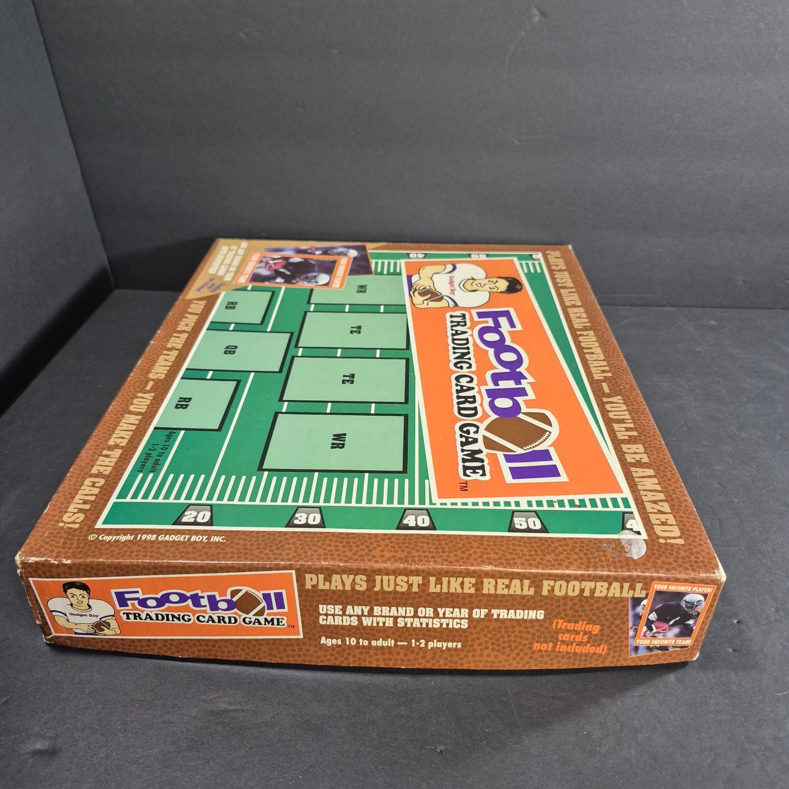 Vintage Football Trading Card Board Game use any Brand Year Cards w/ Statistics