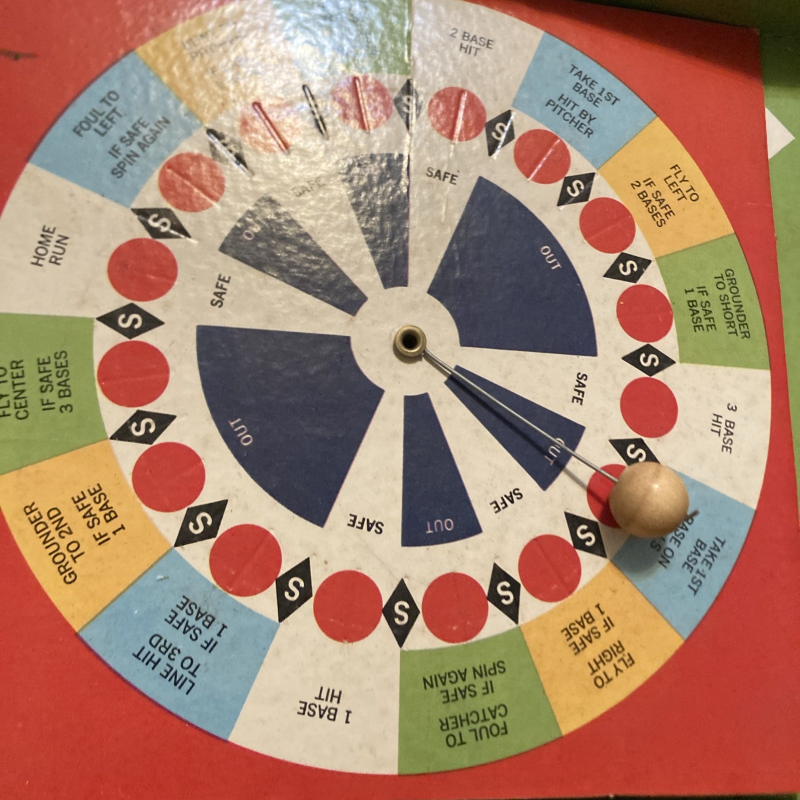 Vintage 1964 Home Team Baseball Board Game Selchow & Righter HTF Selright