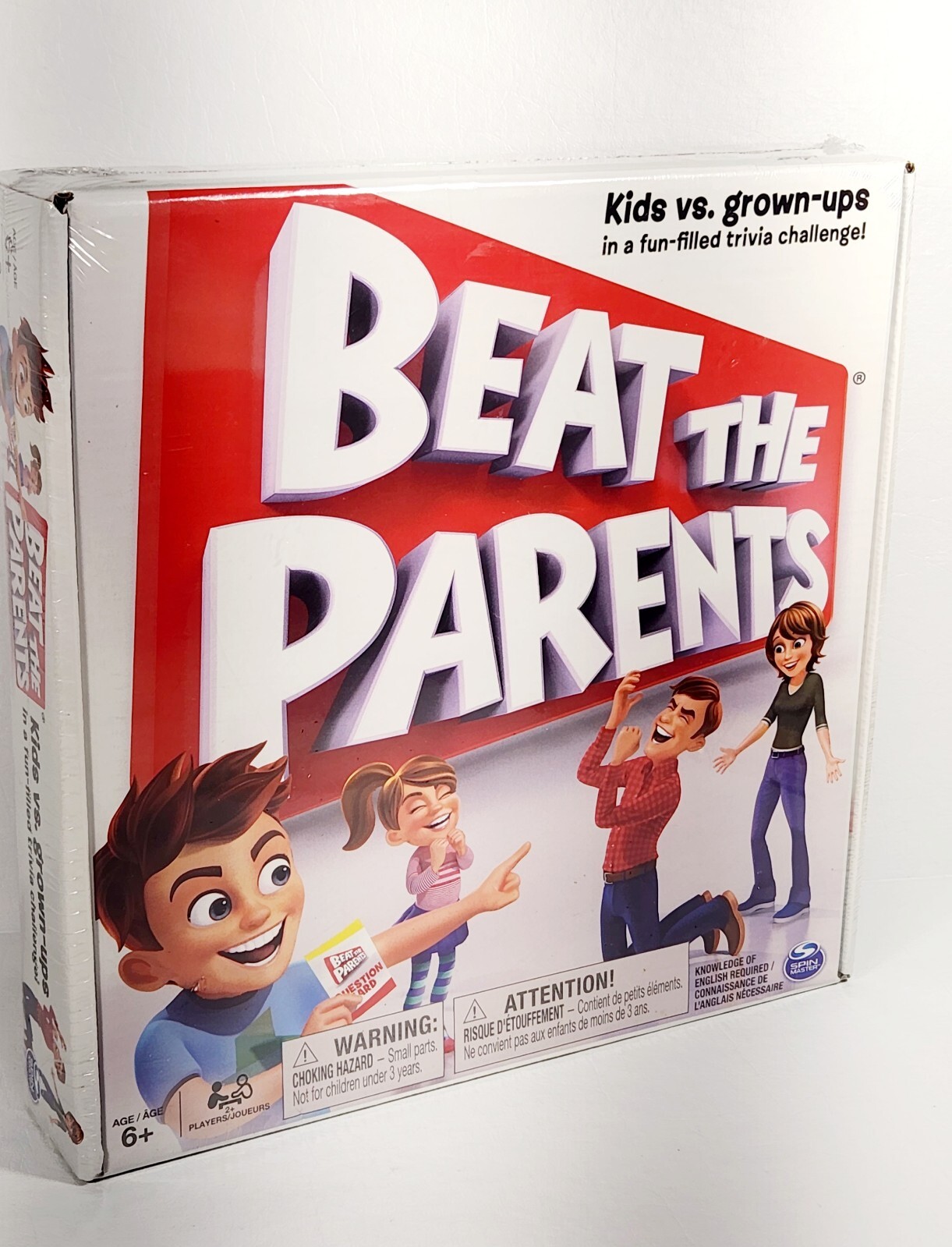 Family GameBeat the Parents Trivia Board Game Kids Vs Adults Fun FACTORY SEALED