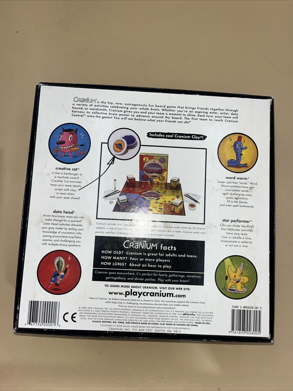 Vintage 2002 Cranium Board Game – Complete Classic Creative Party Edition