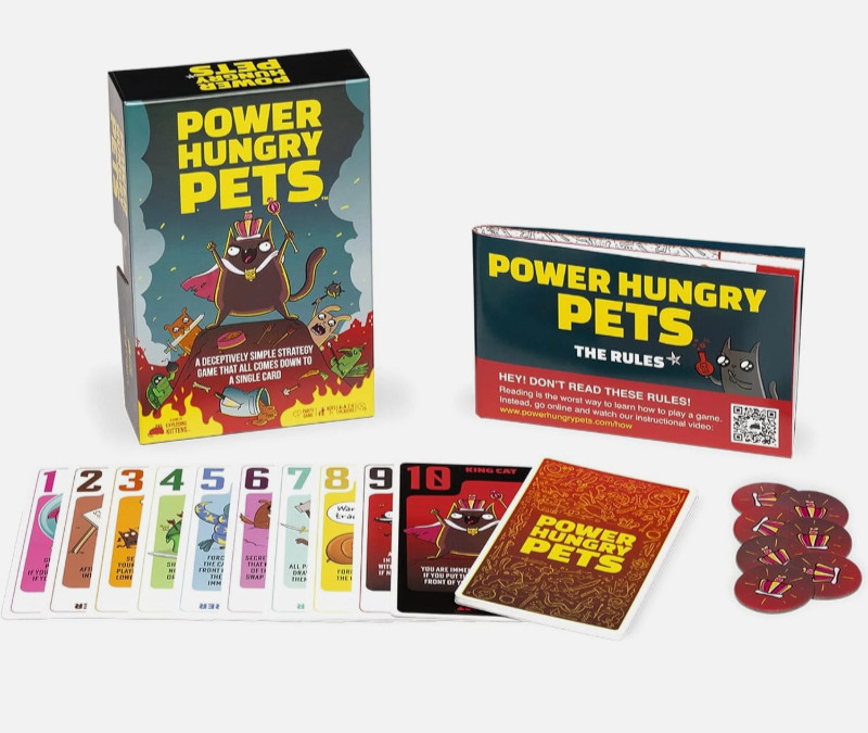 Exploding Kittens: Power Hungry Pets – Party Game Ages 7+ 2-6 Players Brand New