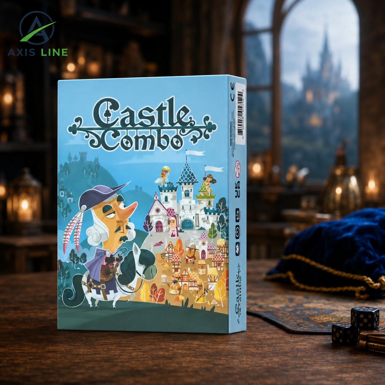 Castle Combo Board Game 2-5 Players English Version Strategy Game for Party/Fami