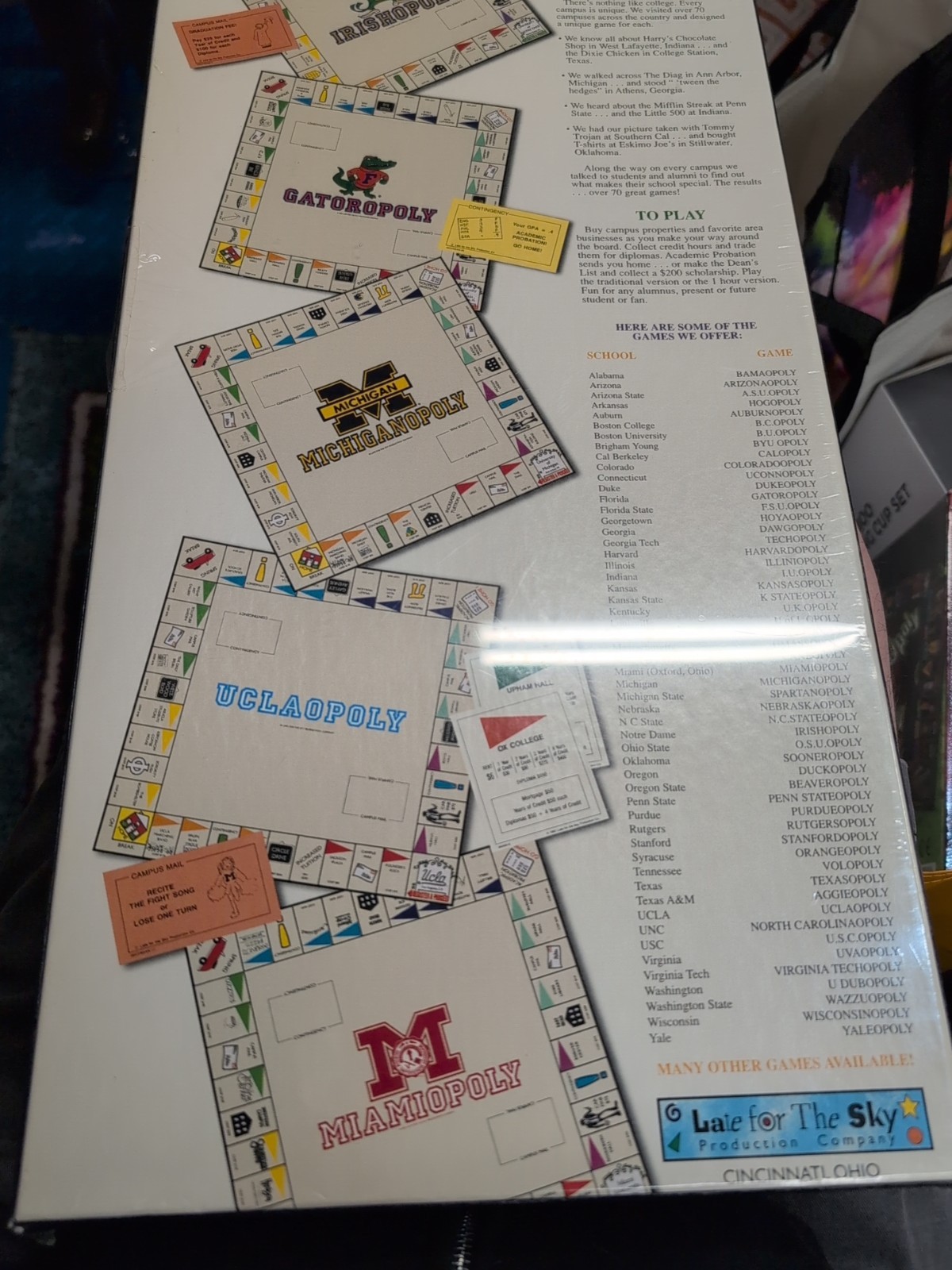 Michiganopoly – University of Michigan Alumni Monopoly Board Game NEW! Sealed BN