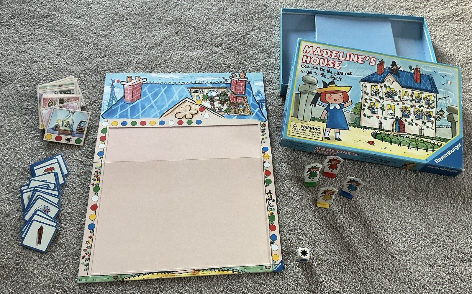 Ravensburger Madeline’s House Board Game 1995 Vintage Complete Family Kids