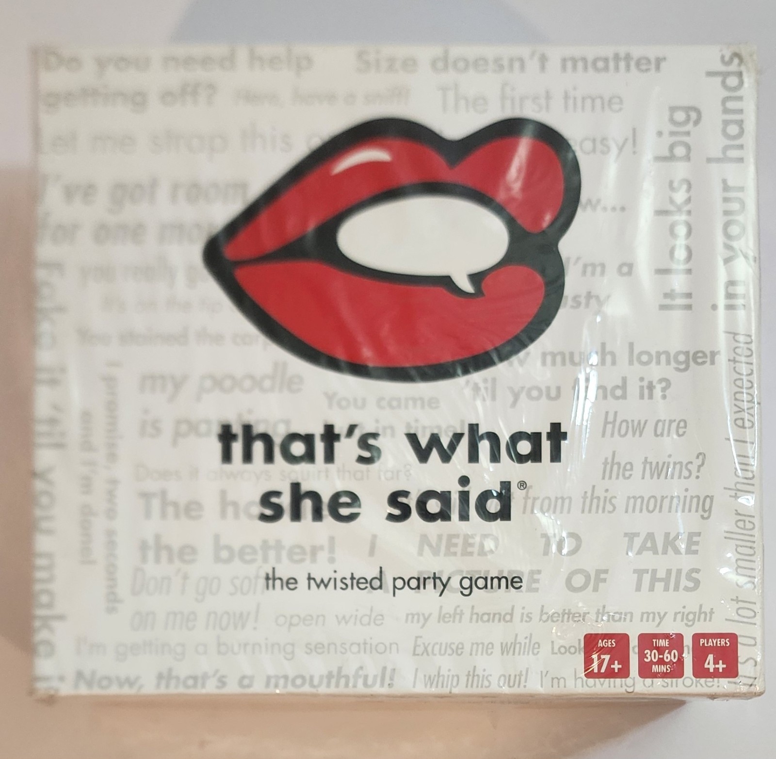 That’s What She Said The Twisted Party Game NEW SEALED
