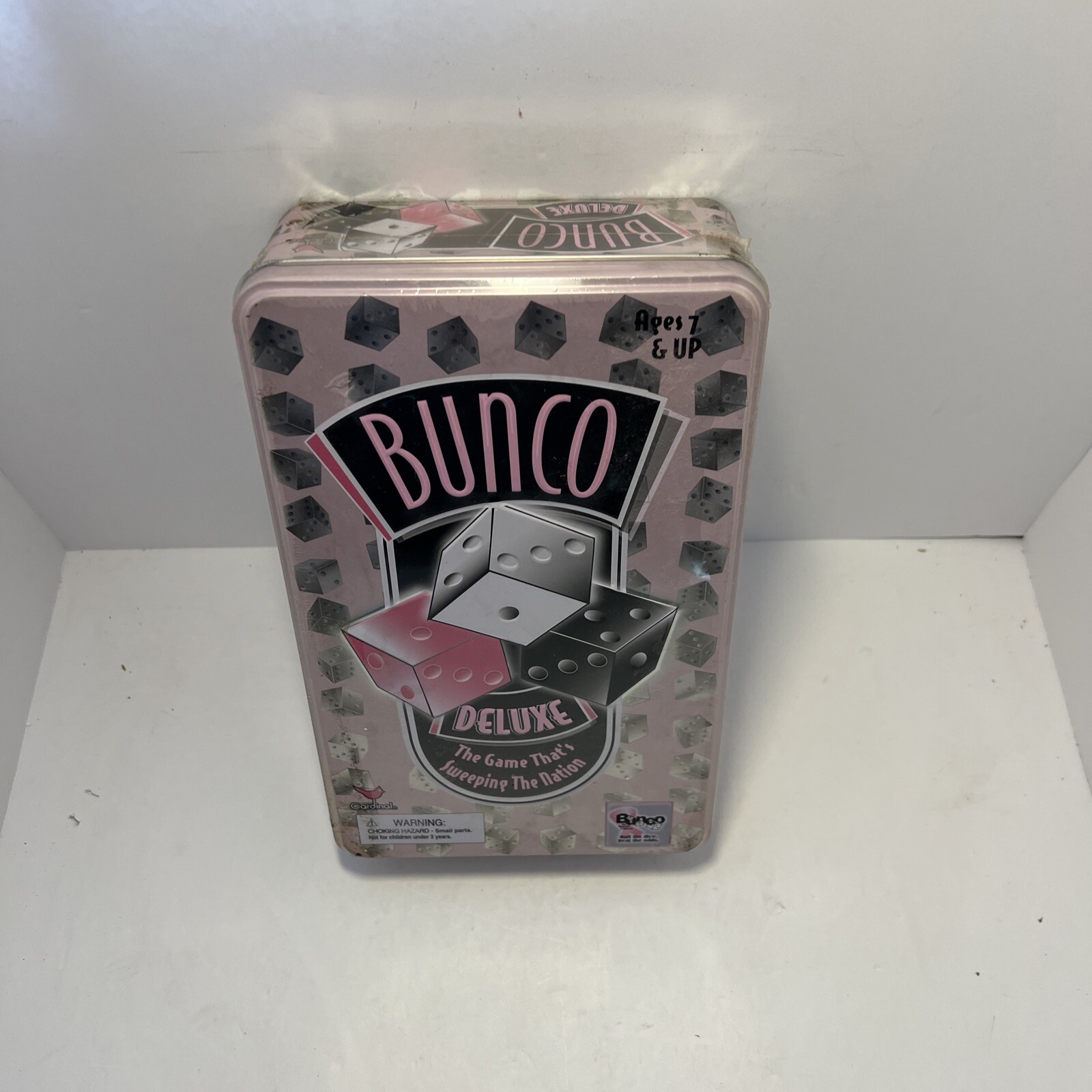 Bunco Game Breast Cancer Edition Tin Container Deluxe Edition New Sealed