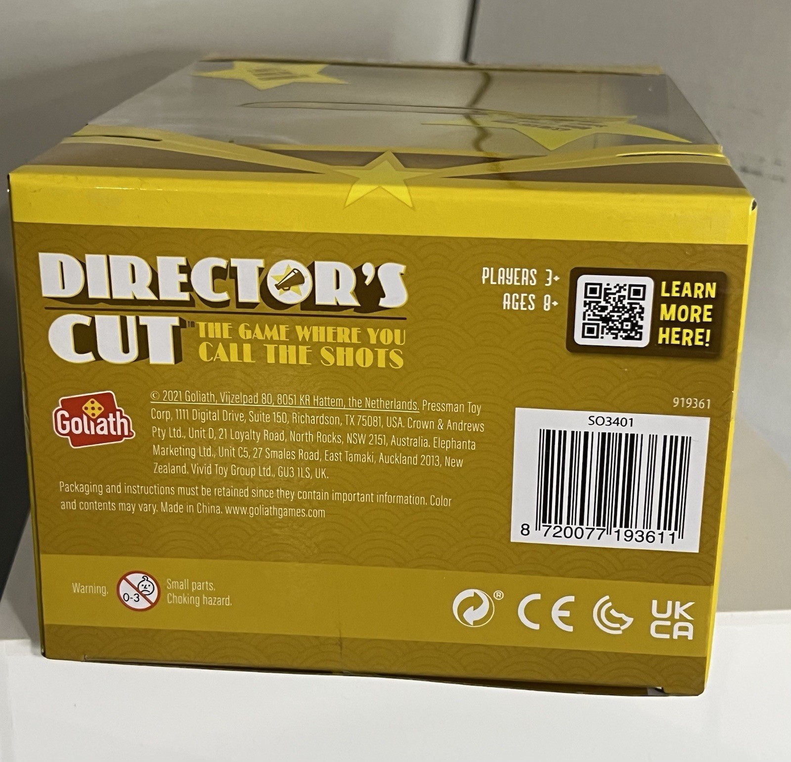 Goliath Director’s Cut Charades Family Party Game Ages 8+ New Sealed