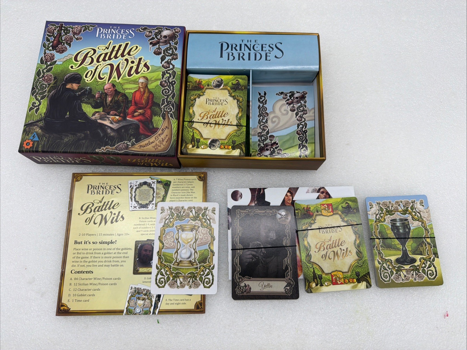 The Princess Bride: A Battle of Wits Card Game 100% complete! EUC!