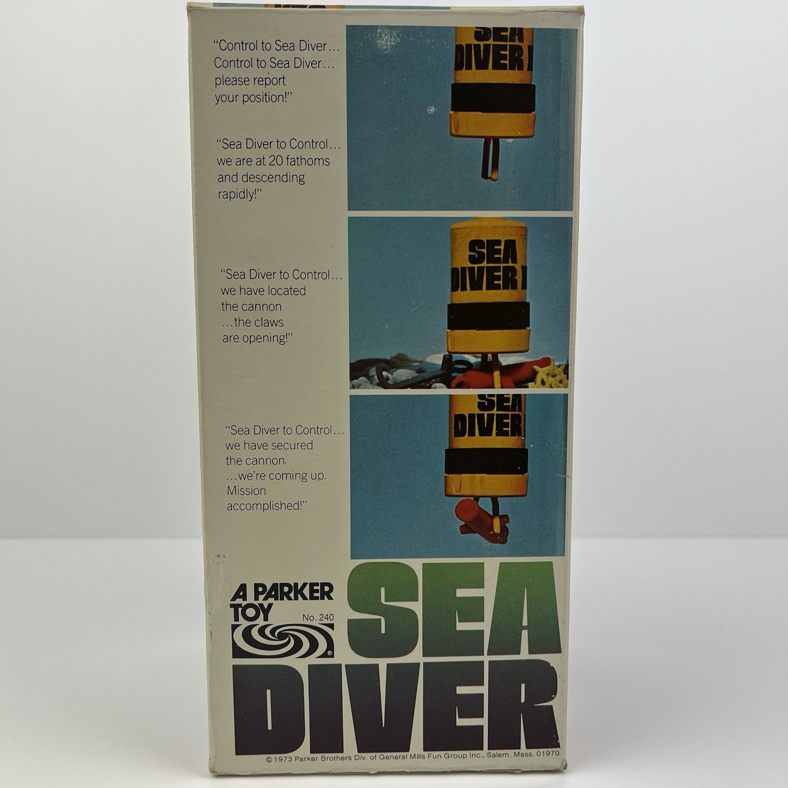 Vintage 1973 Sea Diver Underwater Explorer Parker Brothers in Box w/Instructions
