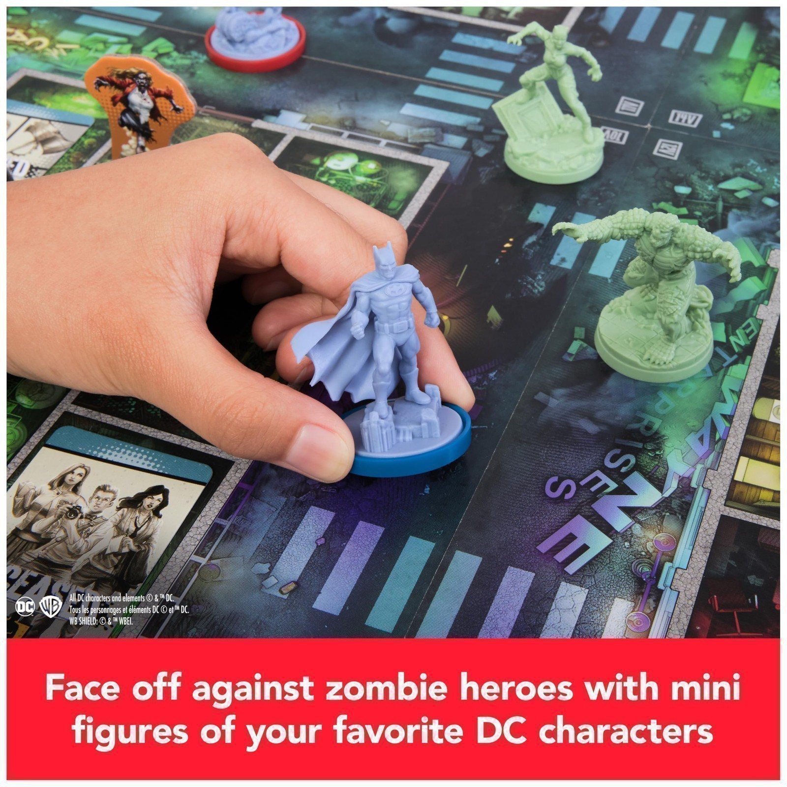 DCeased: Gotham City Outbreak Strategy Board Game with DC Comics Miniatures