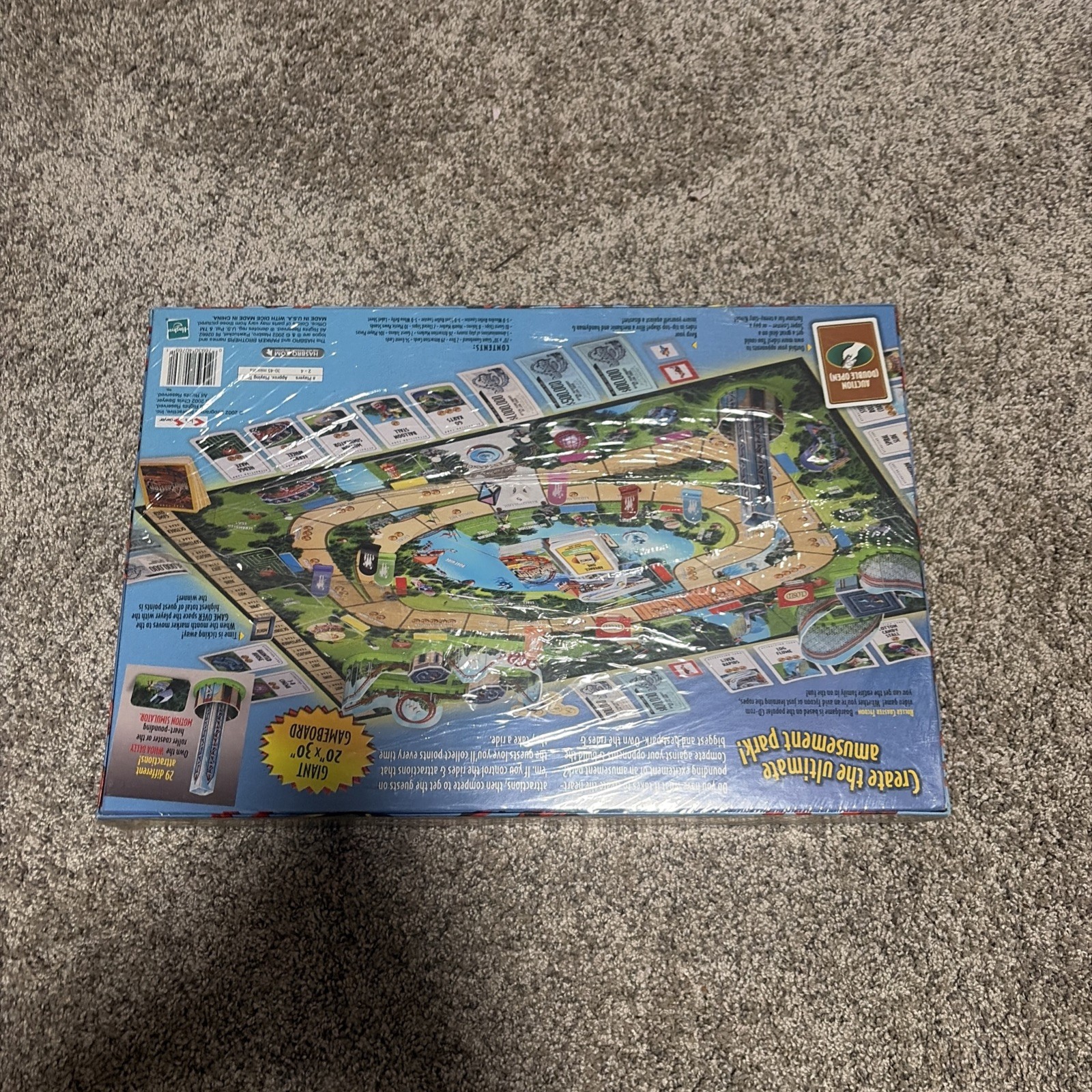 Rollercoaster Tycoon Board Game 100% Complete Parker Brothers Hasbro 2002