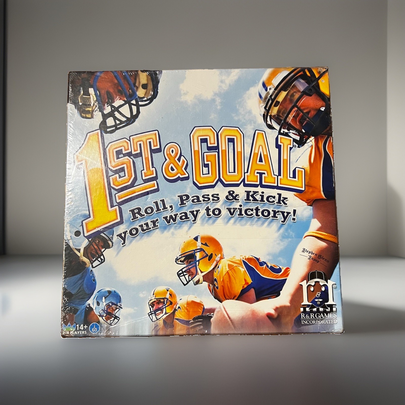 1st & Goal Board Game R&R Games Football Strategy Dice Game NEW SEALED
